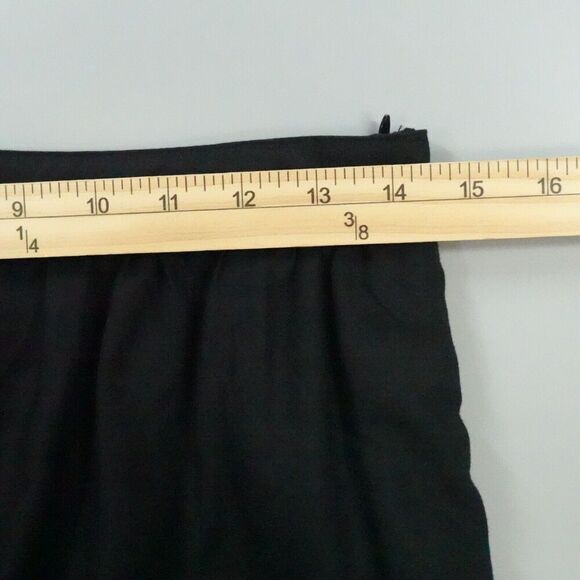 by Anthropologie Wide Leg Capri Pants 4 Black Eyelet Boho Chic Resort Travel - Picture 11 of 16